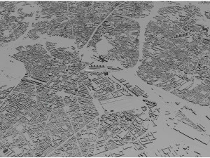 Lille city france 70km 3D Model