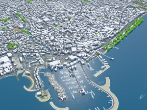 Limassol city cyprus 40km 3D Model