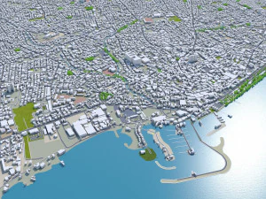 Limassol city cyprus 40km 3D Model