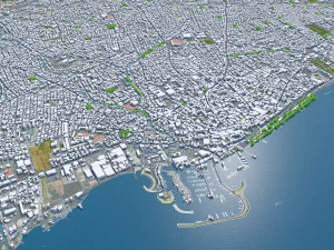Limassol city cyprus 40km 3D Model