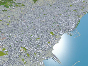 Limassol city cyprus 40km 3D Model