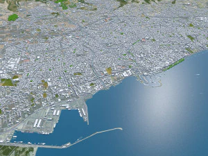 Limassol city cyprus 40km 3D Model