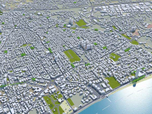 Limassol city cyprus 40km 3D Model