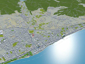 Limassol city cyprus 40km 3D Model