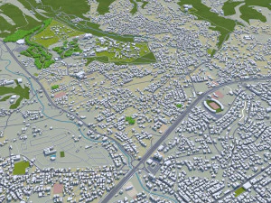 Limassol city cyprus 40km 3D Model
