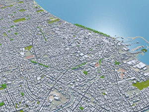 Limassol city cyprus 40km 3D Model
