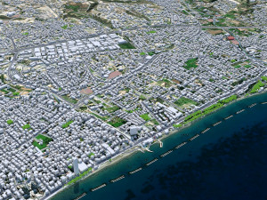 Limassol city cyprus 40km 3D Модель
