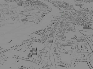 Limerick republic of ireland city 40km 3D Model