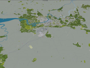 Limerick republic of ireland city 40km Model 3D