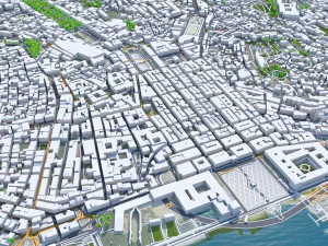 Lisbon city portugal 40km 3D Model