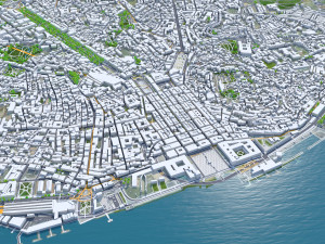 Lisbon city portugal 40km Model 3D