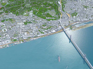 Lisbon city portugal 40km 3D Model