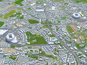 Lisbon city portugal 40km Model 3D