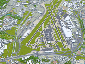 Lisbon city portugal 40km Model 3D