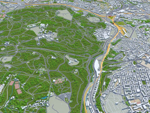 Lisbon city portugal 40km Model 3D