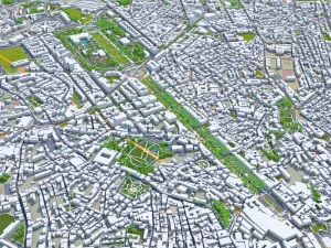 Lisbon city portugal 40km 3D Model