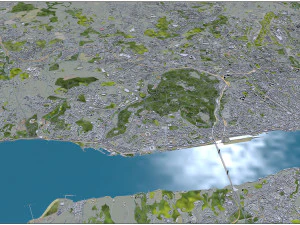 Lisbon city portugal 40km 3D Model