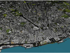 Lisbon city portugal 40km 3D Model