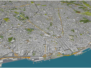 Lisbon city portugal 40km Model 3D