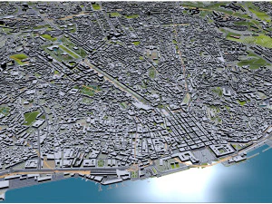 Lisbon city portugal 40km 3D Model