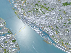 Liverpool city uk 40km Modello 3D