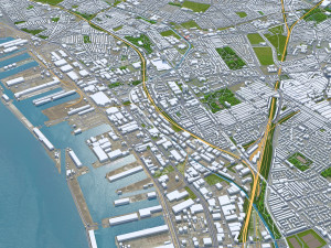 Liverpool city uk 40km Modello 3D