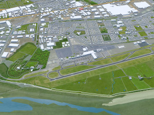 Liverpool city uk 40km Modello 3D