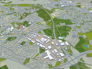 Liverpool city uk 40km Modello 3D