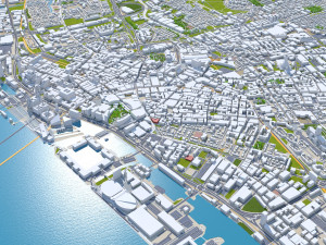Liverpool city uk 40km Modello 3D