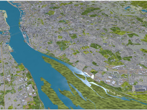 Liverpool city uk 40km Modello 3D