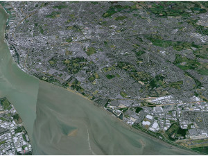 Liverpool city uk 40km Modello 3D