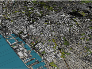 Liverpool city uk 40km Modello 3D