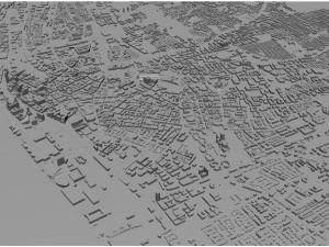 Liverpool city uk 40km Modello 3D