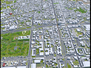 Lodz city poland 80km Modèle 3D