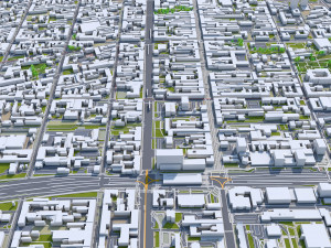Lodz city poland 80km Modèle 3D
