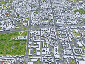 Lodz city poland 80km Modèle 3D