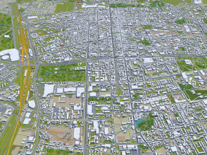 Lodz city poland 80km Modèle 3D