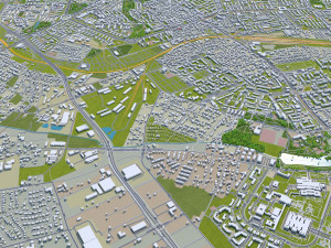 Lodz city poland 80km Modèle 3D