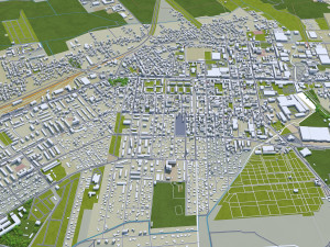Lodz city poland 80km Modèle 3D