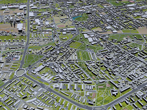 Lodz city poland 80km Modèle 3D