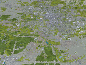 Lodz city poland 80km Modèle 3D