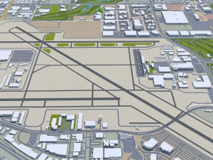 Long beach city california 40km 3D Model