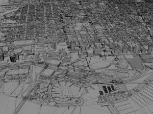 Long beach city california 40km Modelo 3D