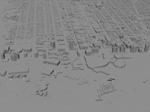Long beach city california 40km 3D Model