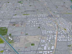Long beach city california 40km Modelo 3D