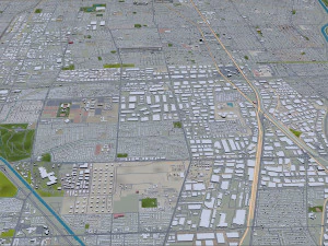 Long beach city california 40km 3D Model