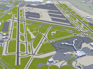 Louisville kentucky city usa 80km 3D Model