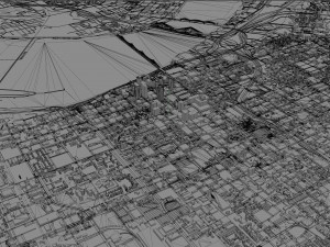 Louisville kentucky city usa 80km 3Dモデル