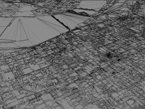Louisville kentucky city usa 80km 3D Model