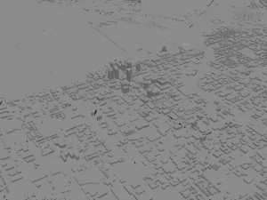Louisville kentucky city usa 80km 3D Model